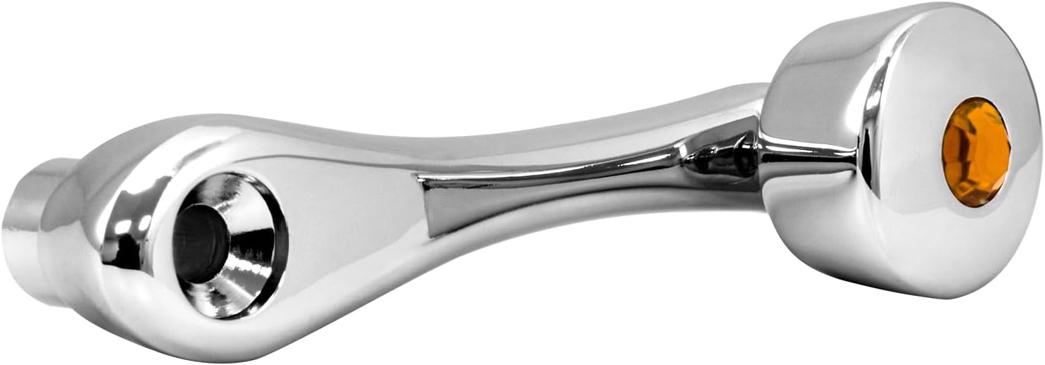 GG Grand General 54950 Chrome Window Crank Handle with Amber Color Jewel