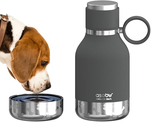 Miniatura 8 de Asobu - Recipiente para perros unido a una botella aislante de acero inoxidable (1 L)