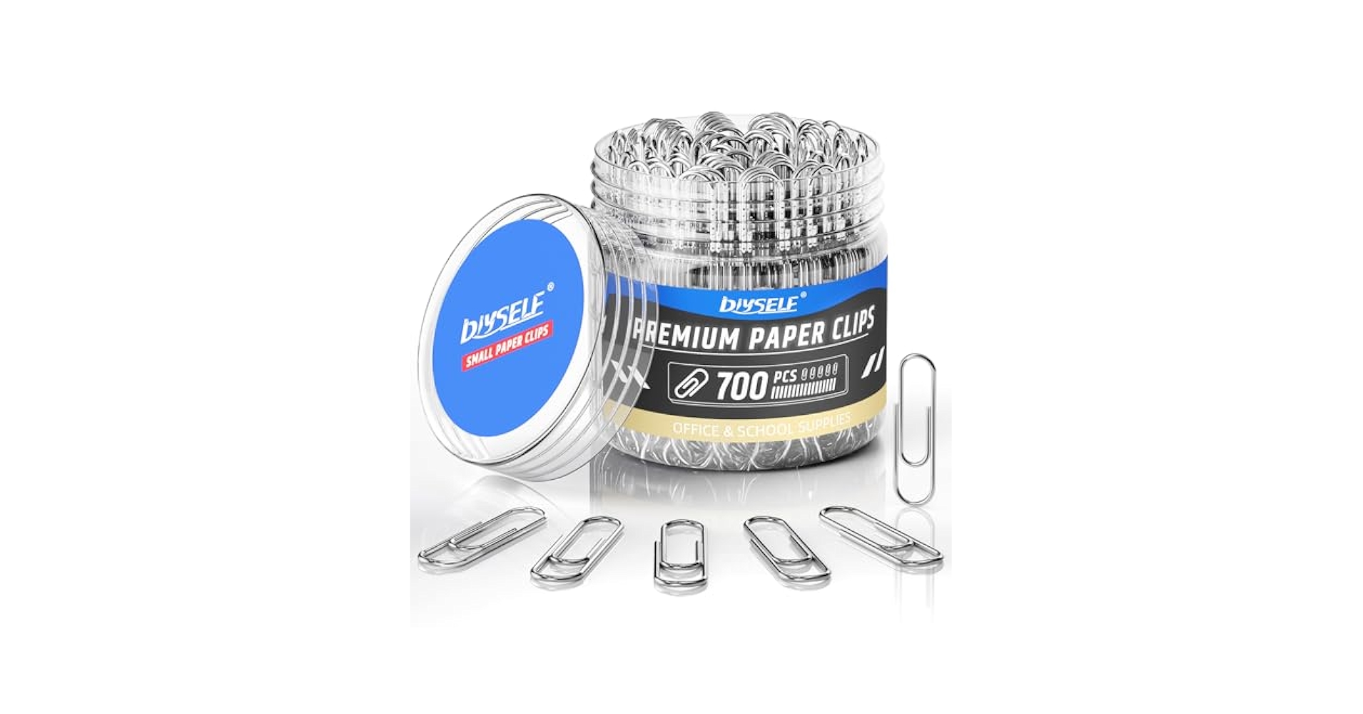 Amazon.com : DIYSELF 700 Assorted Size Paper Clips, Silver