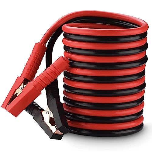 ColdShine überbrückungskabel 2X4M Startkabel Set 2000Amp 12/24V Auto Motorrad Starterkabel mit Tragetasche für Benzin und Dieselmotoren PKW