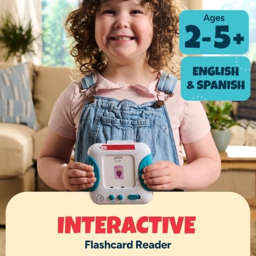 Chuckle & Roar Word Explorer Interactive Flashcard Reader System with 100 First Words & Game Mode, Ages 2-5+ - 1