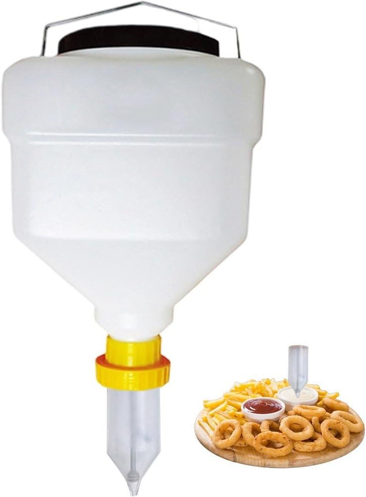 Hanging Sauce Dispenser 3.5L Empty Bottle Ketchup Sauce Container for Bbq Restaurant Syrup Mustard