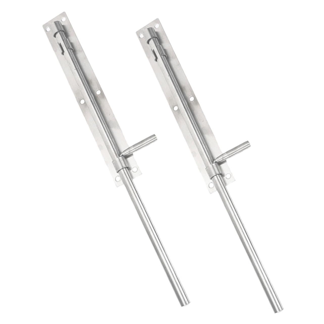 CLISPEED 2pcs Loquet de Sécurité de Porte en Acier Inoxydable pour Portes Intérieures et Salle de Bains Installation Simple