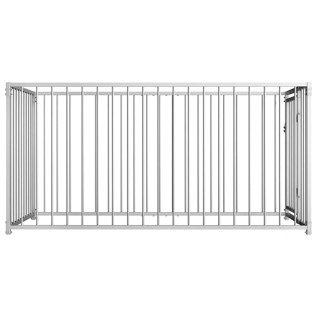 vidaXL Perrera de Exterior Animales Mascotas Perros Jaulas Cercados Casetas Casa Jardín Estructura Ejercicios Actividades Aire Libre 100x200 cm