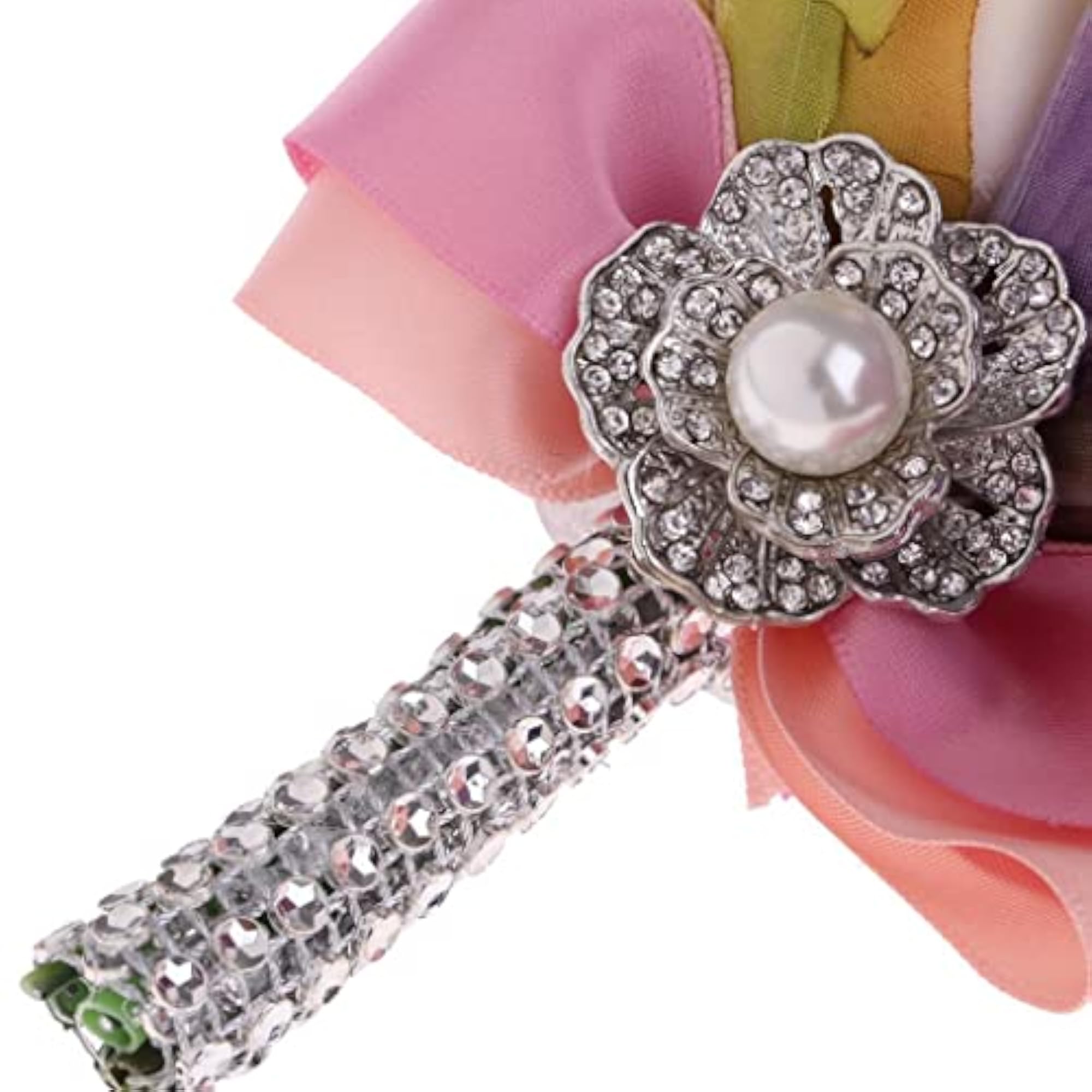 Artificial Corsage Pearl Rhinestone Pins Wedding Brooch