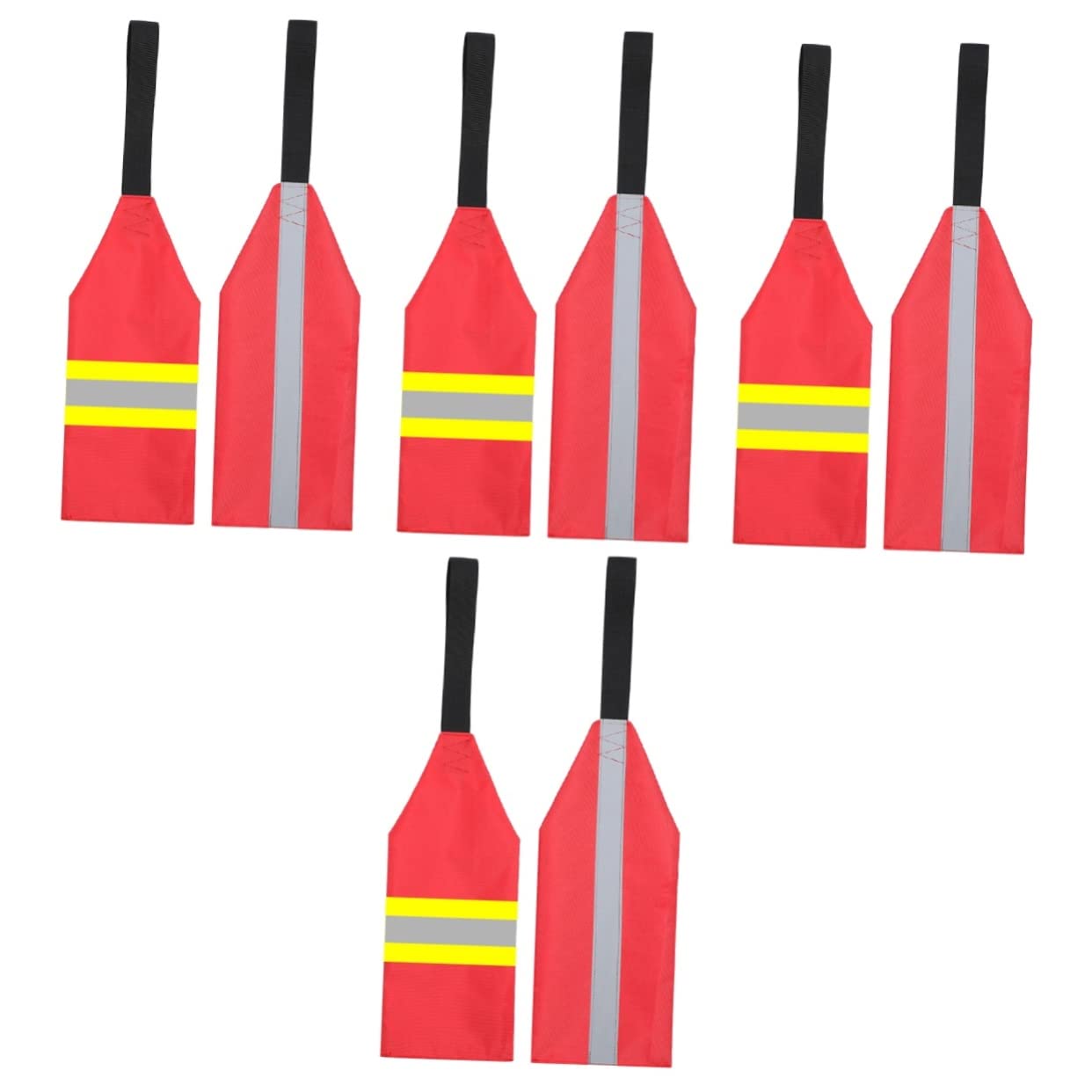 Hemobllo Estandarte De Seguridad Bandera De Seguridad del Remolque Banderas Pequeño Bandera Reflectante De Seguridad Bandera De Advertencia De Kayak Tela Oxford