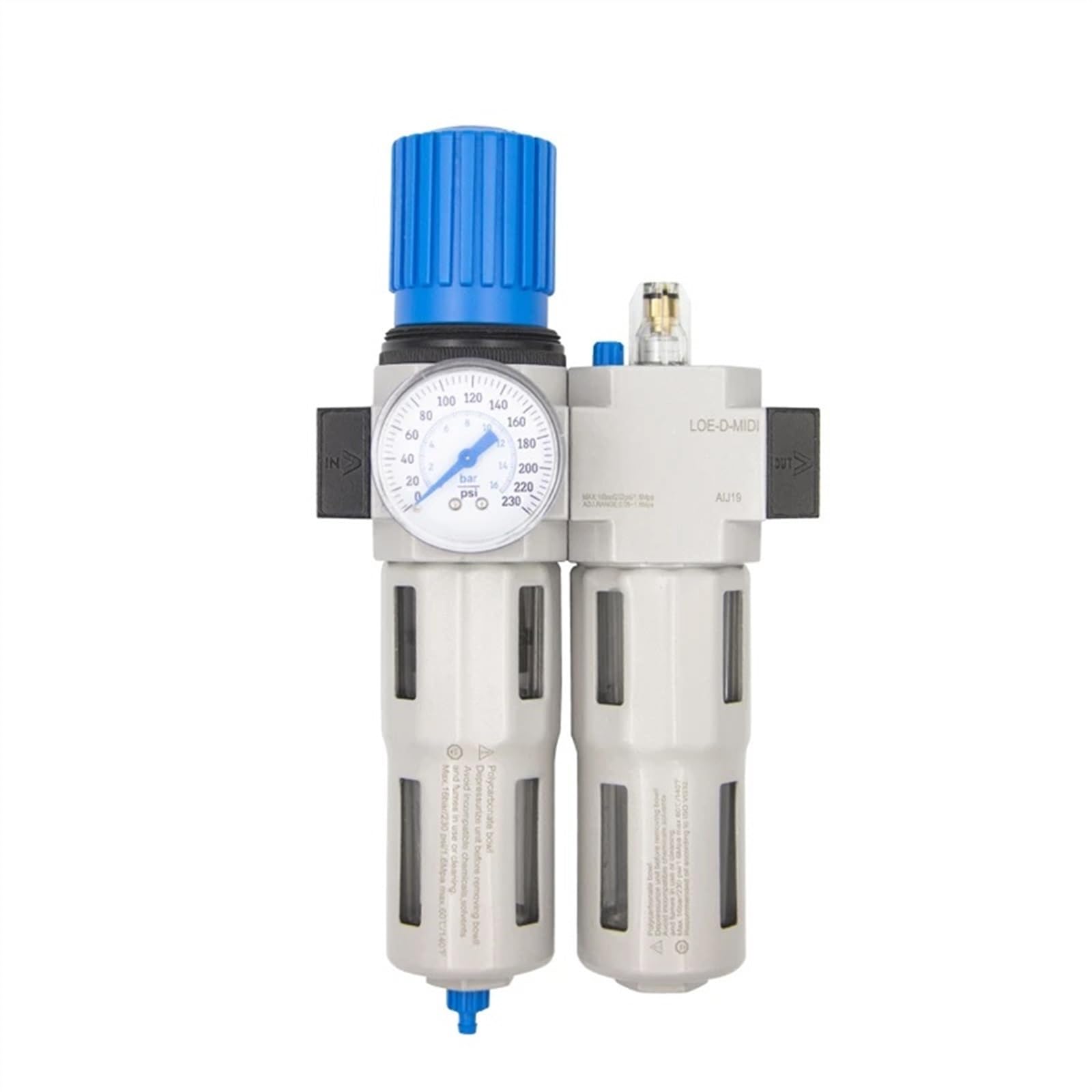 Vanne de régulation de 1,6 Mpa HR-1/4-mini avec vanne de réduction de pression air