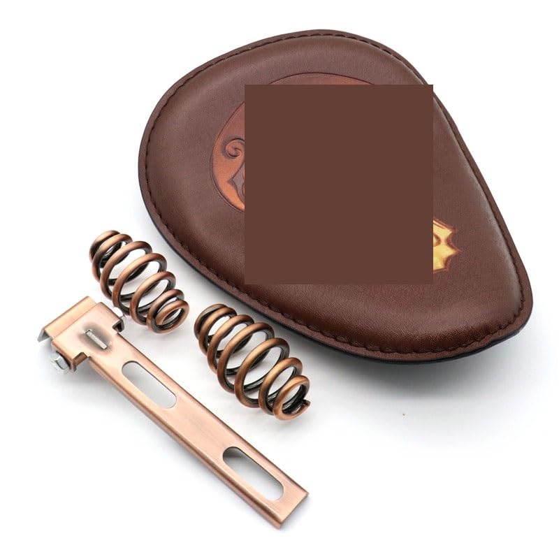Selle de moto personnalisée absorbant les chocs grâce au support solo à ressort 3"