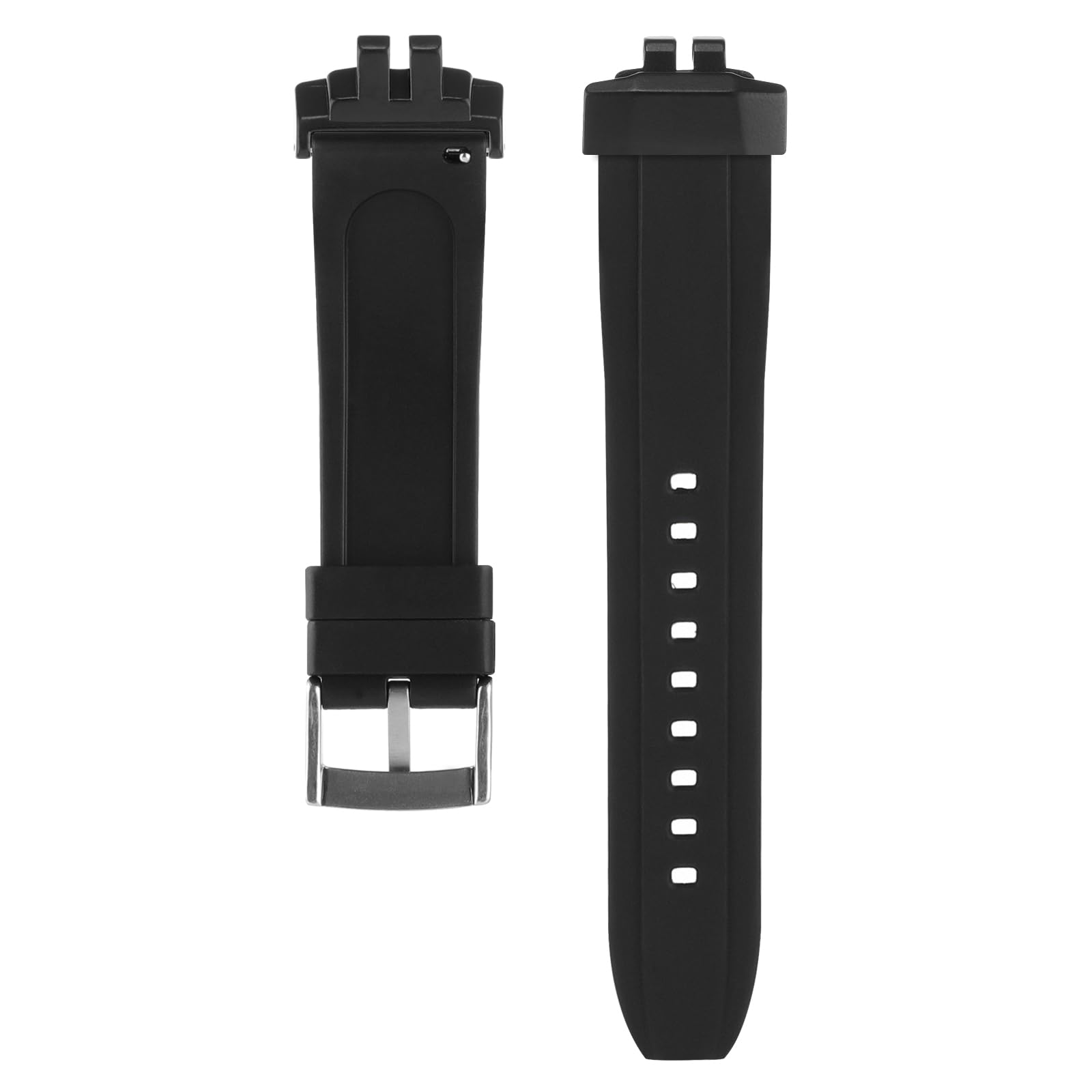 Shangshi Rubber Band Strap Watch Band For Casio GBD-200 GBD 200 (black)
