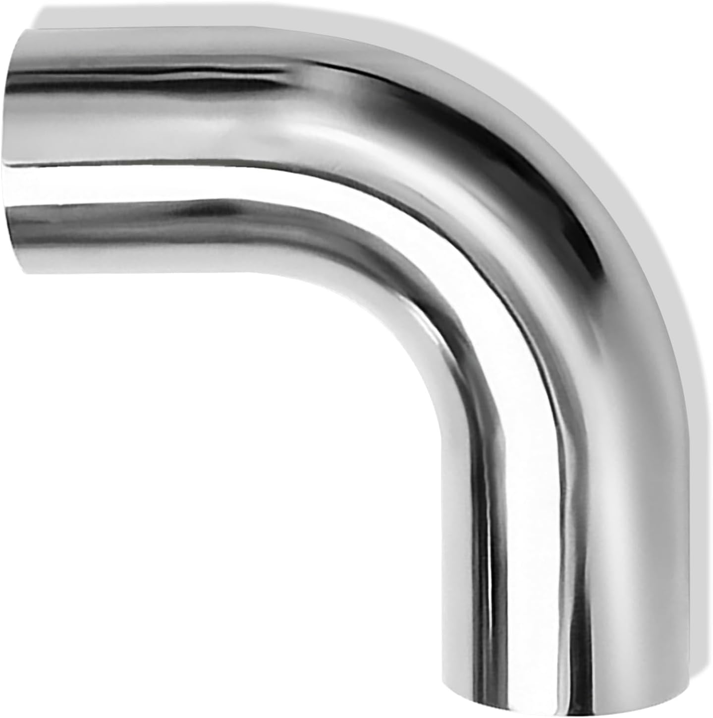 4 Inch 90 Degree Elbow Stainless Mandrel Bend Elbow - 2" Leg- 14GA/. 078" Wall - Thickned 2mm SS304 Stainless Steel Exhaust Piping Tip for Automotive Exhaust (OD: 4 ")