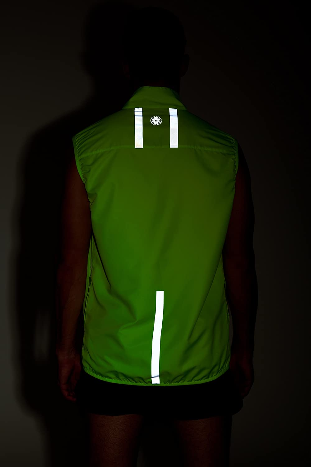 time to run Laufveste ärmellos Gilet Mit Taschen für Herren - Leichte Winddichte Atmungsaktiv - Ideal für Übung und Jogging