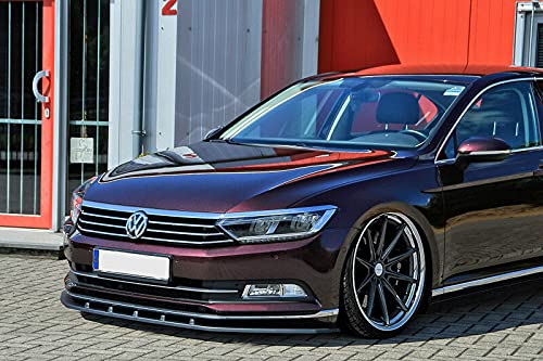 Spoiler de pare-chocs avant noir brillant pour Passat B8 3G 2015-2019
