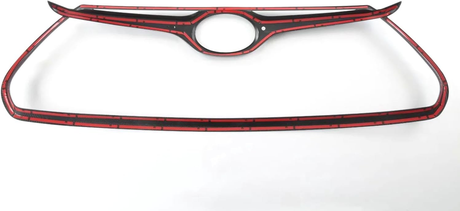 Car Accessories Fit For Toyota Highlander 2020-2025 ABS Exterior Front Grill Grille Mesh Cover Trims (Black) 1PC Set