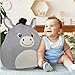 DolliBu Snug Mooshies Donkey Stuffed Animal Plush Toy - Large Cuddly Farm Life Super Squishy Soft Toys, Huggable Big Plush Animals for Girls and Boys, Cute Toy Animal Pillow for Kids - 17 inches