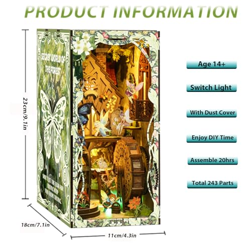 ISSEVE Forest Secret World Book Nook Kit thumbnail 2