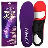 ASSIOLO Solette Scarpe Extra Comfort Multiuso con Supporto Arco Plantare - Solette Ortopediche in Gel Ammortizzante per gli Urti - Soletta Scarpe Uomo e Donna Ritagliabili Taglia 45-48