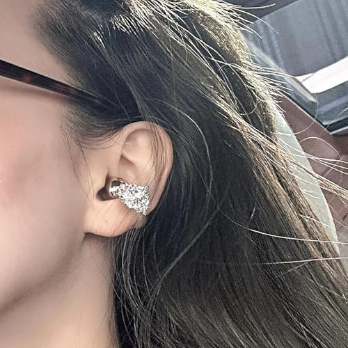 Rhinestone for Clip on Earbuds Open Ear, Elegant Zirconia Decorative Earphone Accessories, Removable Exquisite DIY Decoration4