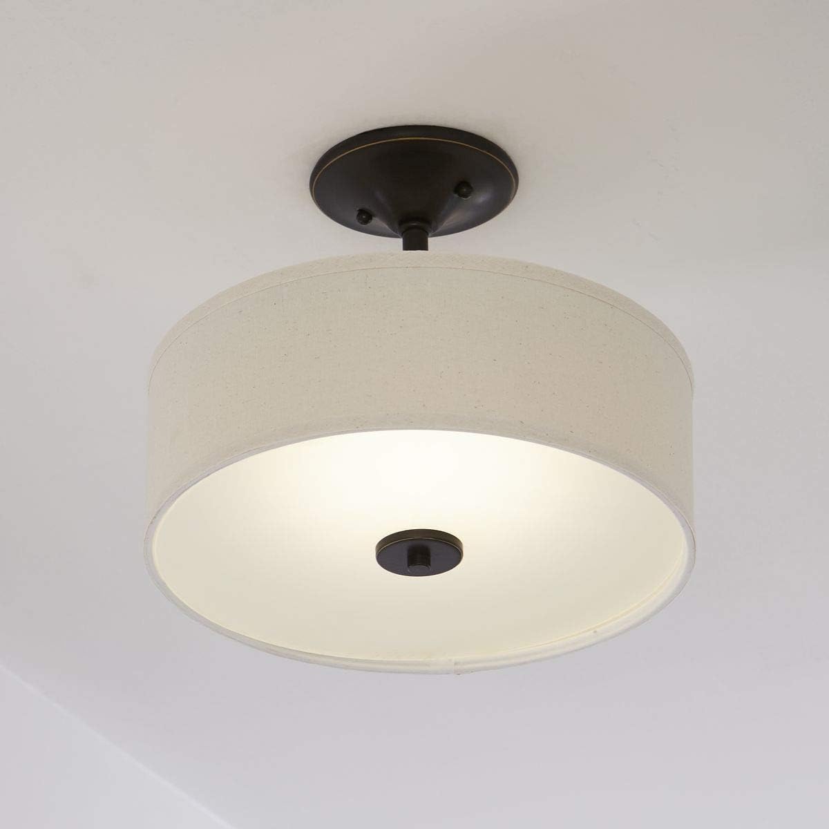 Progress Lighting Inspire Collection One-Light 13'' LED Semi-Flush Mount