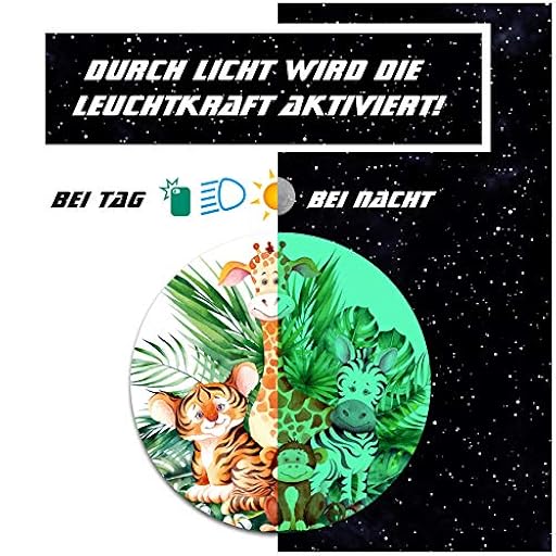 Yabaduu Película protectora compatible con Toniebox design cover lámina autoadhesiva para juguetes infantiles Y055 (Para auriculares noctilucente, 33 Animales de selva) | Ya disponible en tu tienda friki favorita! En mundofriki.es!