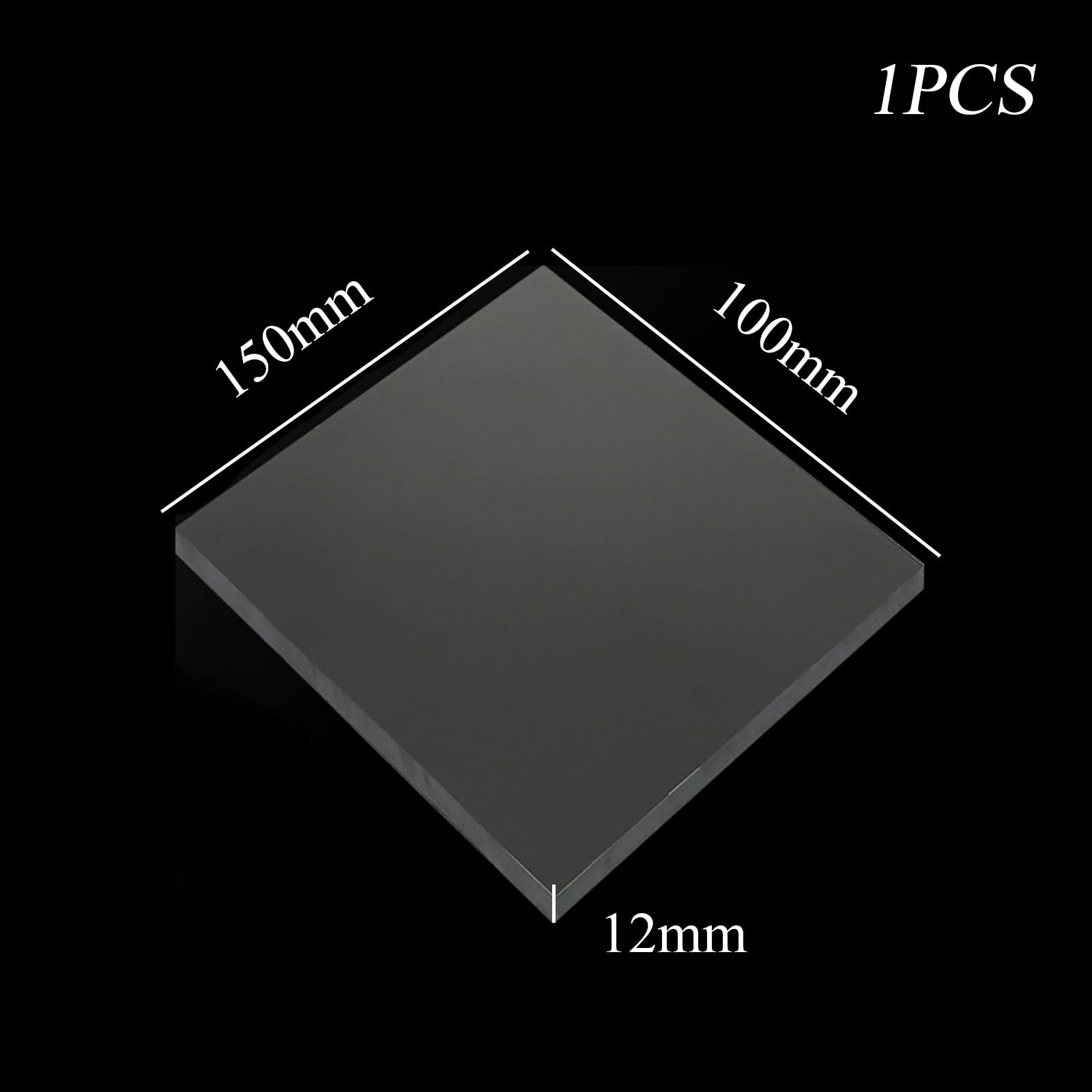 COYOUCO 150 X 100Mm Black Bakelite Phenolic Laminated Resin Board Sheet for Electrical and Electronic Fixtures, DIY Crafts,12mm