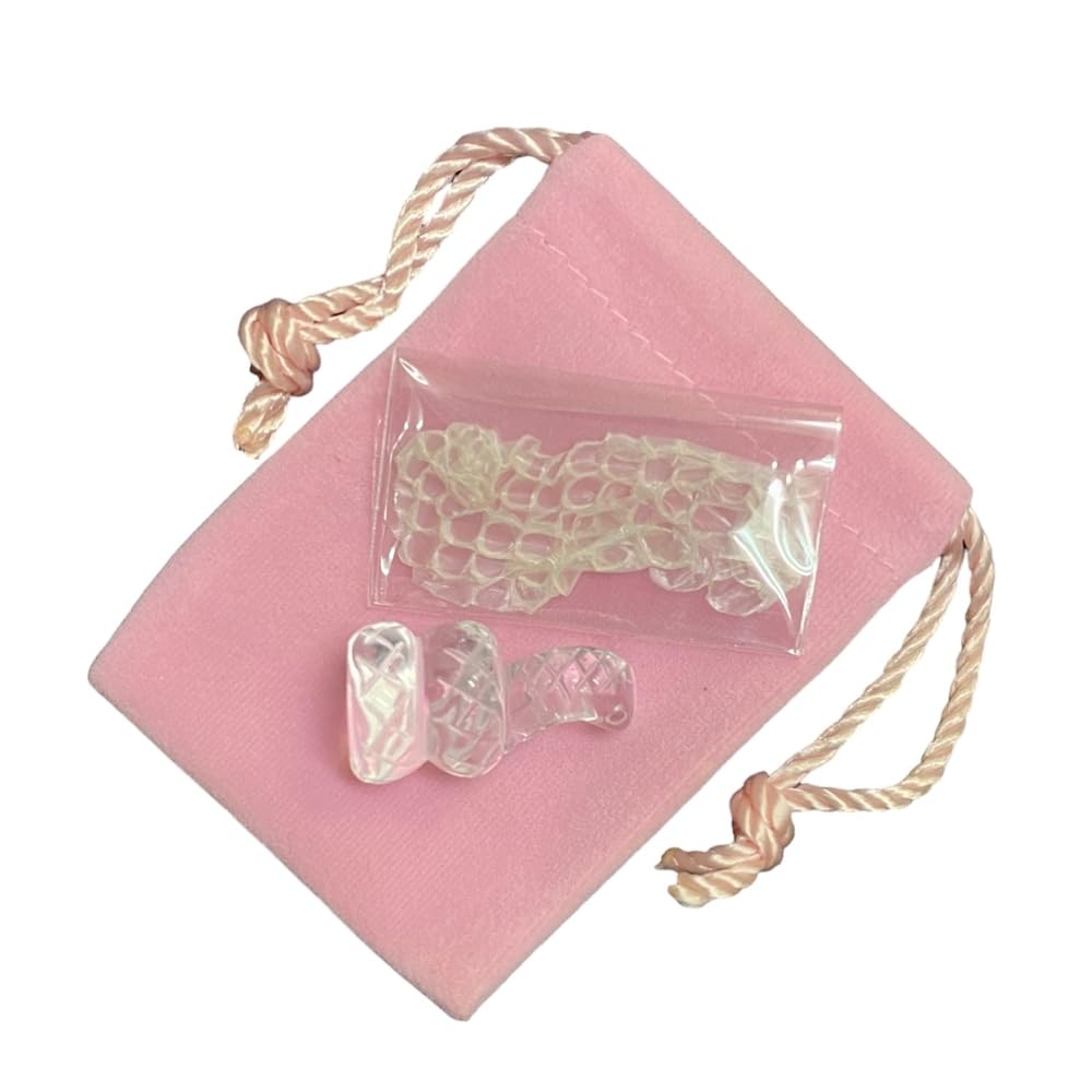 Amazon.co.jp: 手彫り水晶 幸運の蛇（S）白蛇の抜け殻 ポーチ付 限定品