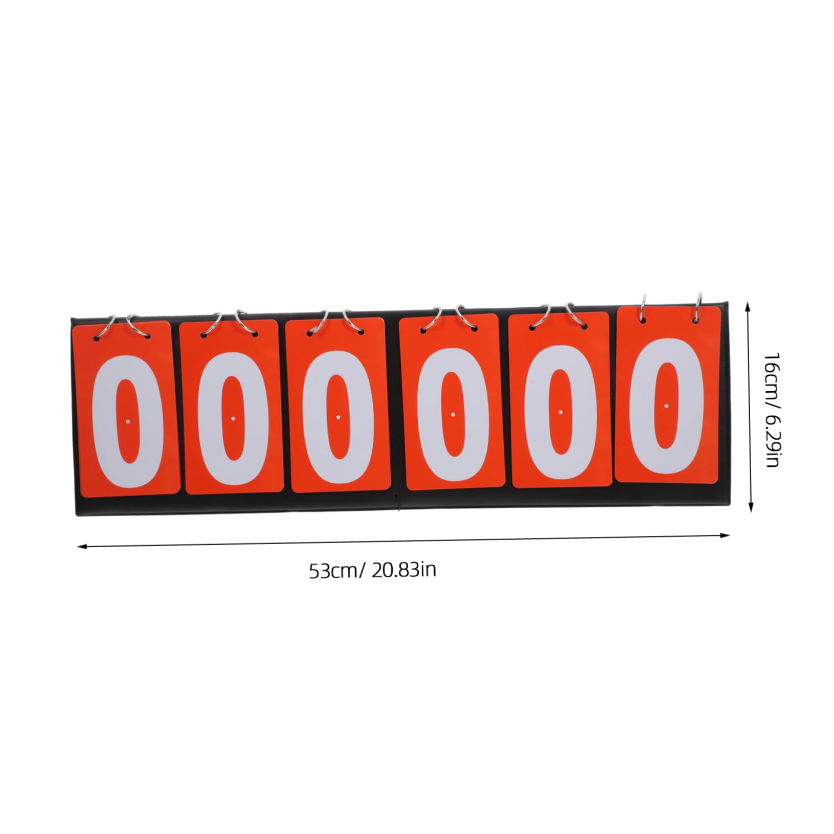 BESPORTBLE Portable Flip Scoreboard Reusable Tabletop Scorekeeper for Basketball Football Tennis More Durable Design with Numbers for Sports