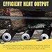 Spitfire Fireplace Heater | 6 Tube Hearth Heater with 2-Speed Wood Fireplace Blower | Heavy-Gauge Aluminized Steel Tubes | Fits Small Fireplaces | Produces 45000 BTUs | 2-Speed Fireplace Air Blower