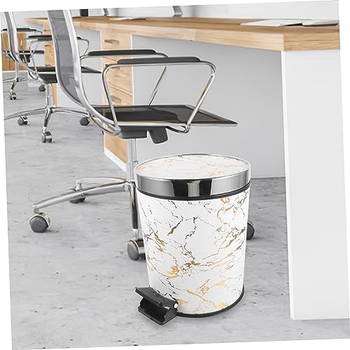 Caneca de basura de pedal 8L para cocina y baño miniatura 4