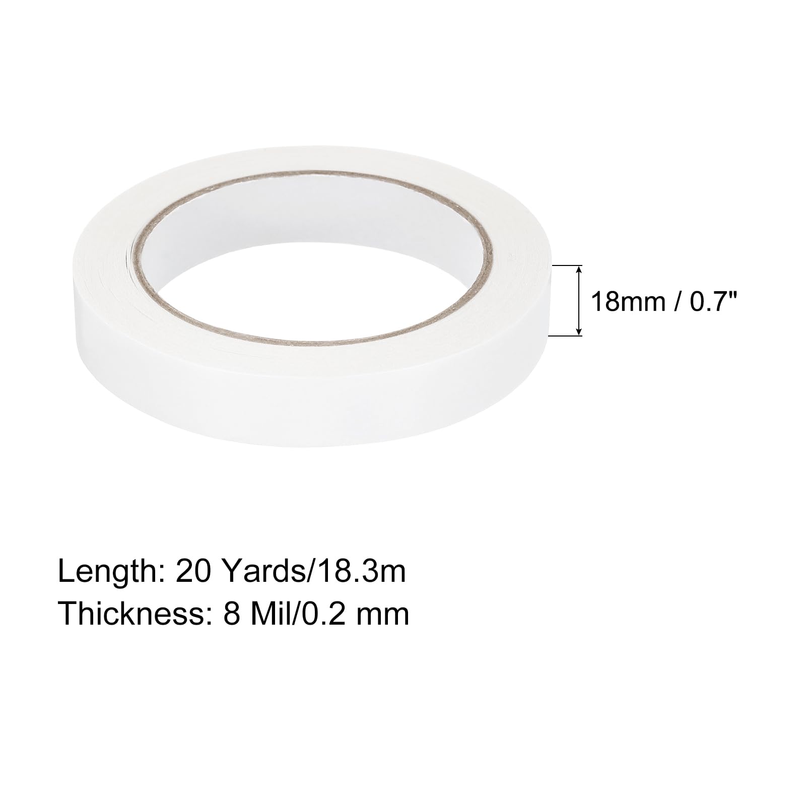 MECCANIXITY Cloth Bookbinding Repair Tape Roll 7/10 Inch x 20 Yards 8 Mil Double Sided for Cloth, Book,Documents Repair 1 Pcs