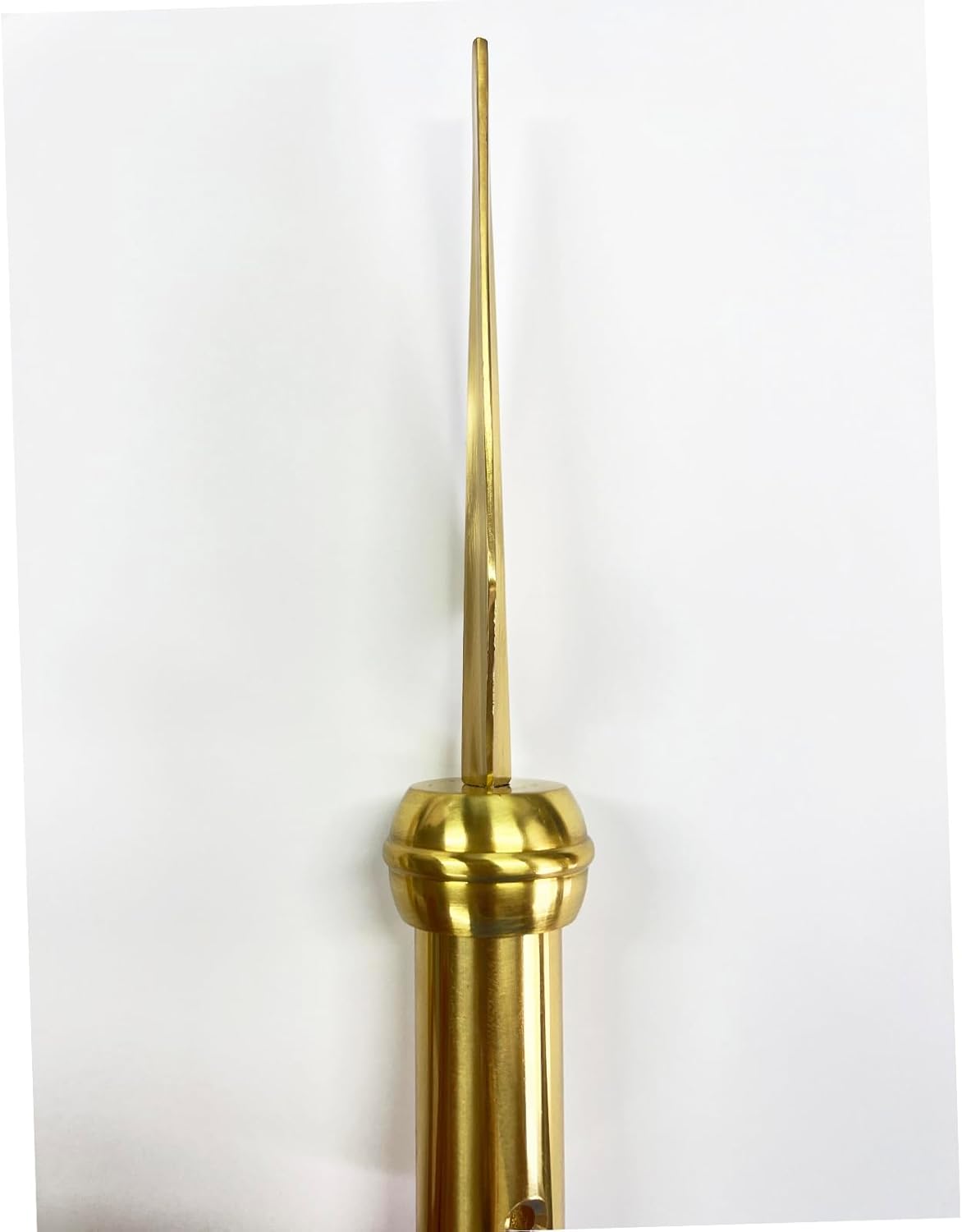 FRF FLAG Gold Square Copper Spear for Indoor Flag Pole Topper or Parade Flagpole Finial Topper, for 1-inch Diameter Flagpoles - Image 3