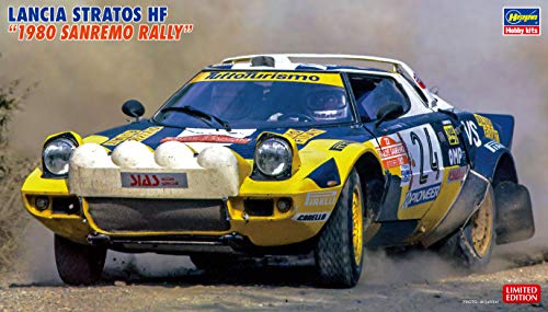 Kit Stratos HF 1980 Sanremo Rally Hasegawa 20460 à l'échelle 1/24 pour modélistes