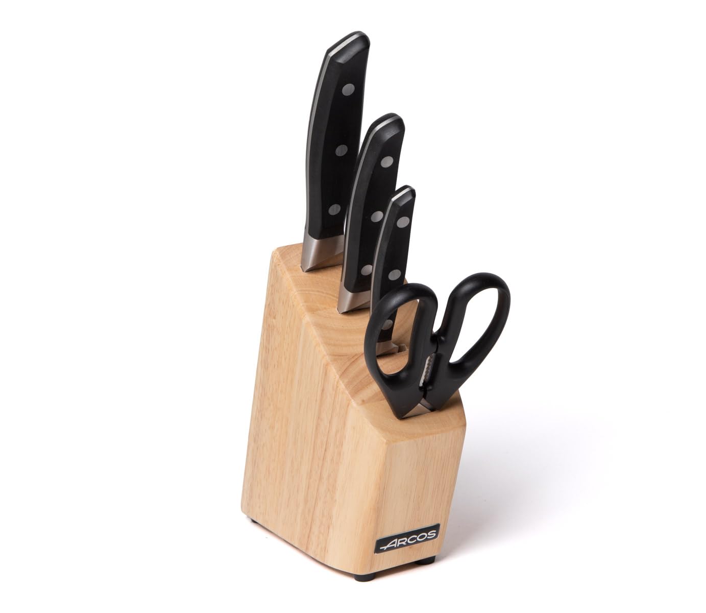 Arcos Knife Set 4 pieces Nitrum Stainless Steel and mm blade Professional Kitchen Knife for Cooking to Slice