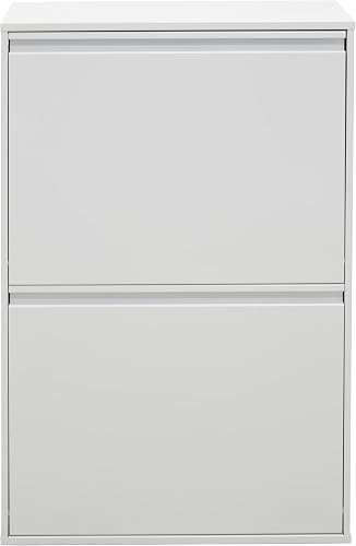 Arregui CR601-B2 4 Compartment Steel Recycling and Trash Can | 23+11+17+17L (68L) | Kitchen Trash Bins | Home Recycling Containers | with 24L Container Bin | White - 9