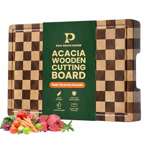 Tabla de Cortar de Madera Acacia 41.91x29.46 cm con Asa miniatura 1
