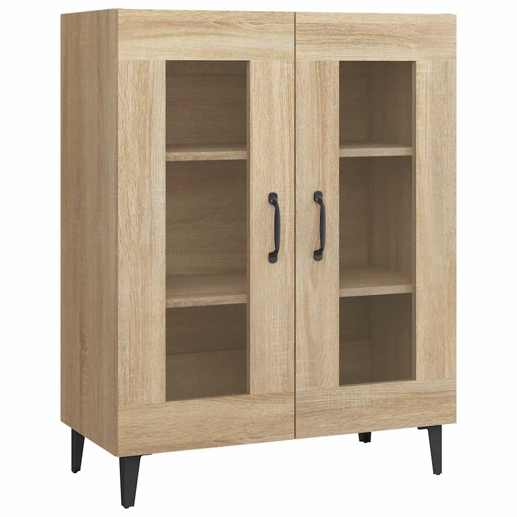 vidaXL Buffet Armoire Latérale Meuble de Rangement Organisateur de Maison Salon Salle de Séjour Intérieur Chêne Sonoma 69,5x34x90 cm Bois d'Ingénierie