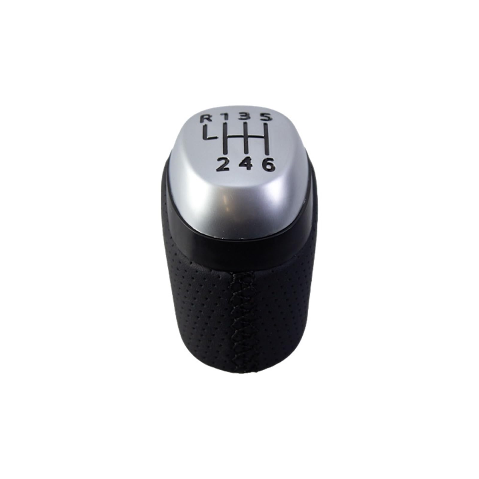 Rótula de suspensión Compatible con Renault MK4, cabezal de cambio manual coche, accesorios palanca bola perforada cuero negro(A)