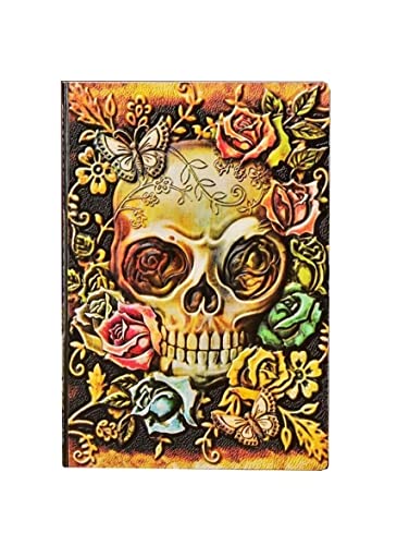 AMYSTY Cuaderno Libreta Escuela Cuaderno De Diarios De Halloween, Cuaderno De Notas De Escritura De Papel De Calidad De Tapa Dura for Regalos, Estudio De Trabajo De Viajeros Cuaderno Empresarial(F)