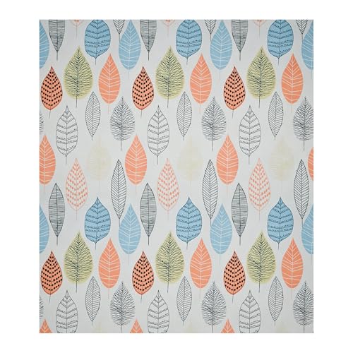 Image of Kuber Industries Cotton 220 TC Double Bedsheet With 2 Pillow Covers | Machine Washable Soft Bedsheet For Living Room, Home & Hotels | Leaf Print - Peach
