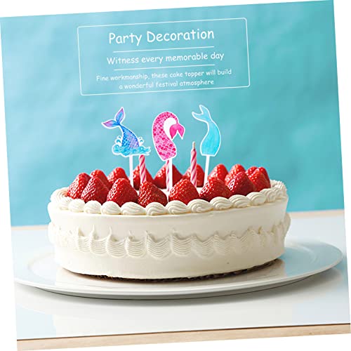 Luxshiny Princesa Animais Marinhos Design De Bolo Bolo De Feliz Aniversário Decoração De Frutas Deco