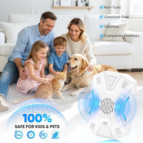 Image of 2026 Upgraded Ultrasonic Pest Repeller Indoor,3 Modes Mouse Repellent Plug in,Electronic Pest Control Roach, Mouse, Bugs, Mosquito, Mice, Spider, Ant,Insect,Rodent Repellent Ultrasonic Plug in,6 Pack