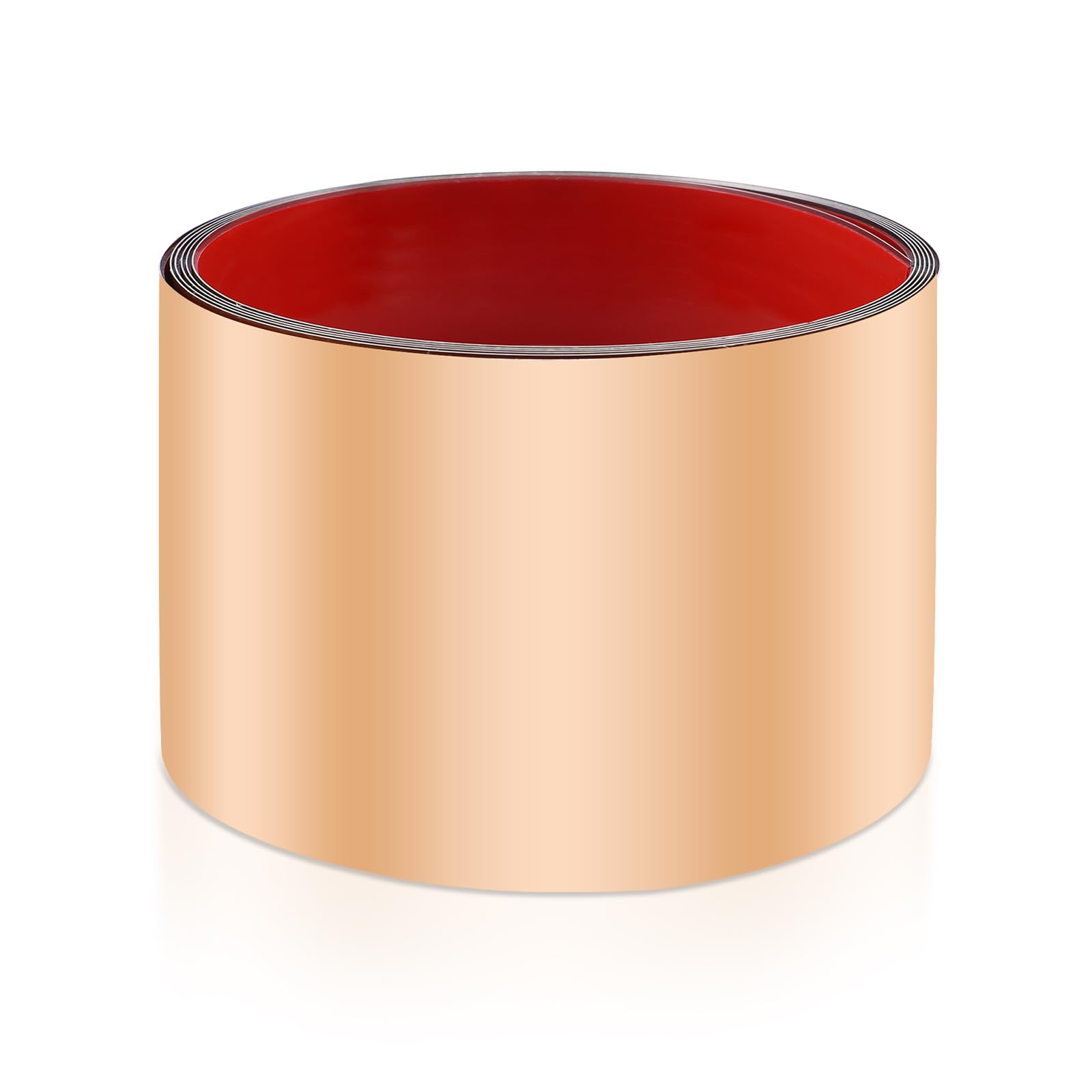 Stainless Steel Kick Plate, Baseboard Trim Peel and Stick, 4 x 118in Base Boards for Walls, Bottom of Door, Kitchen Island, Cabinet, Sliver Mirror Baseboard Molding (Rose Gold) — image 1