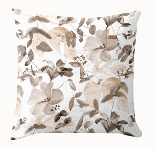 Image of Casableu Cobano Decorative Throw Cushion Cover, 18 x 18 Inch, Floral Pattern, Floral Pillow Covers, 45.72 x 45.72 cm, Set of 2