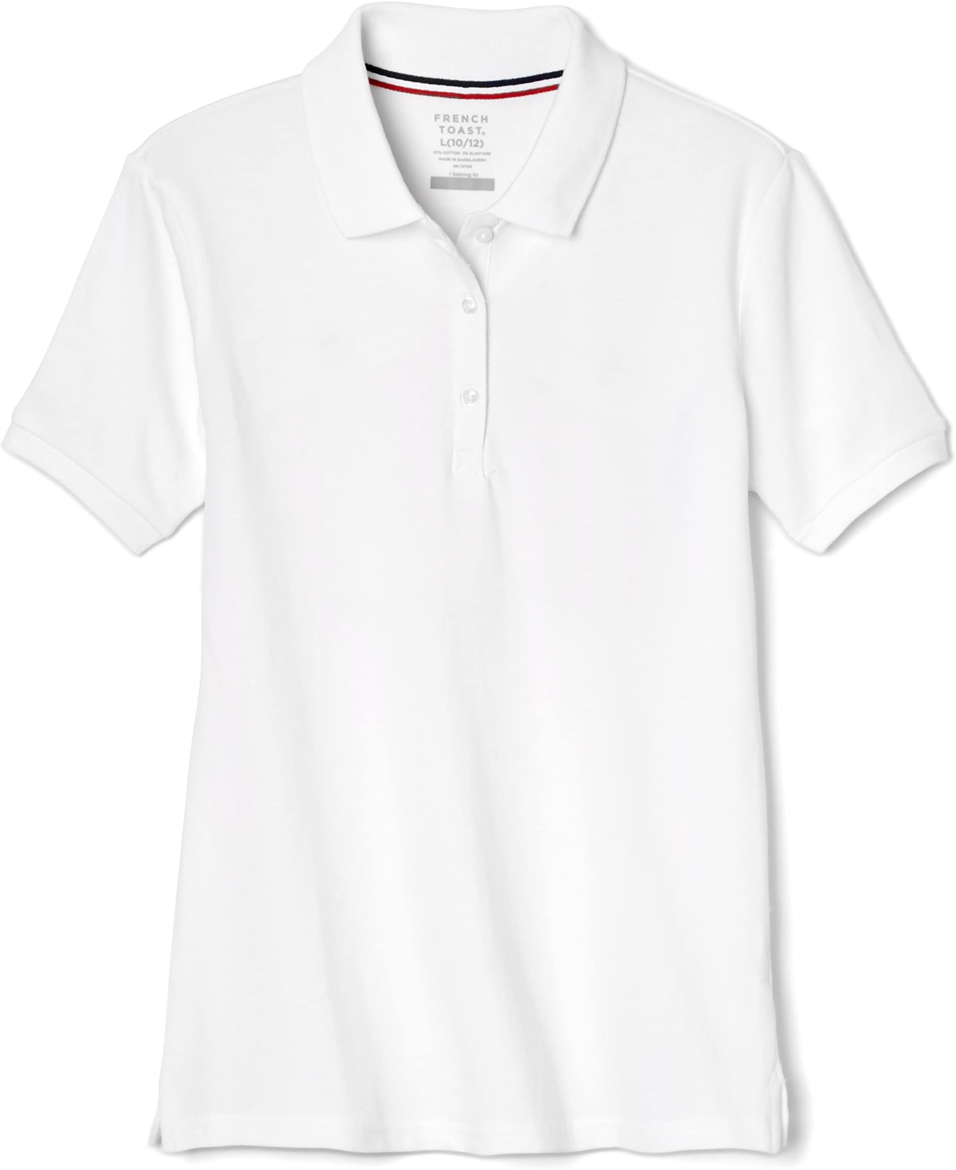 Girls' Short Sleeve Stretch Pique Polo Shirt