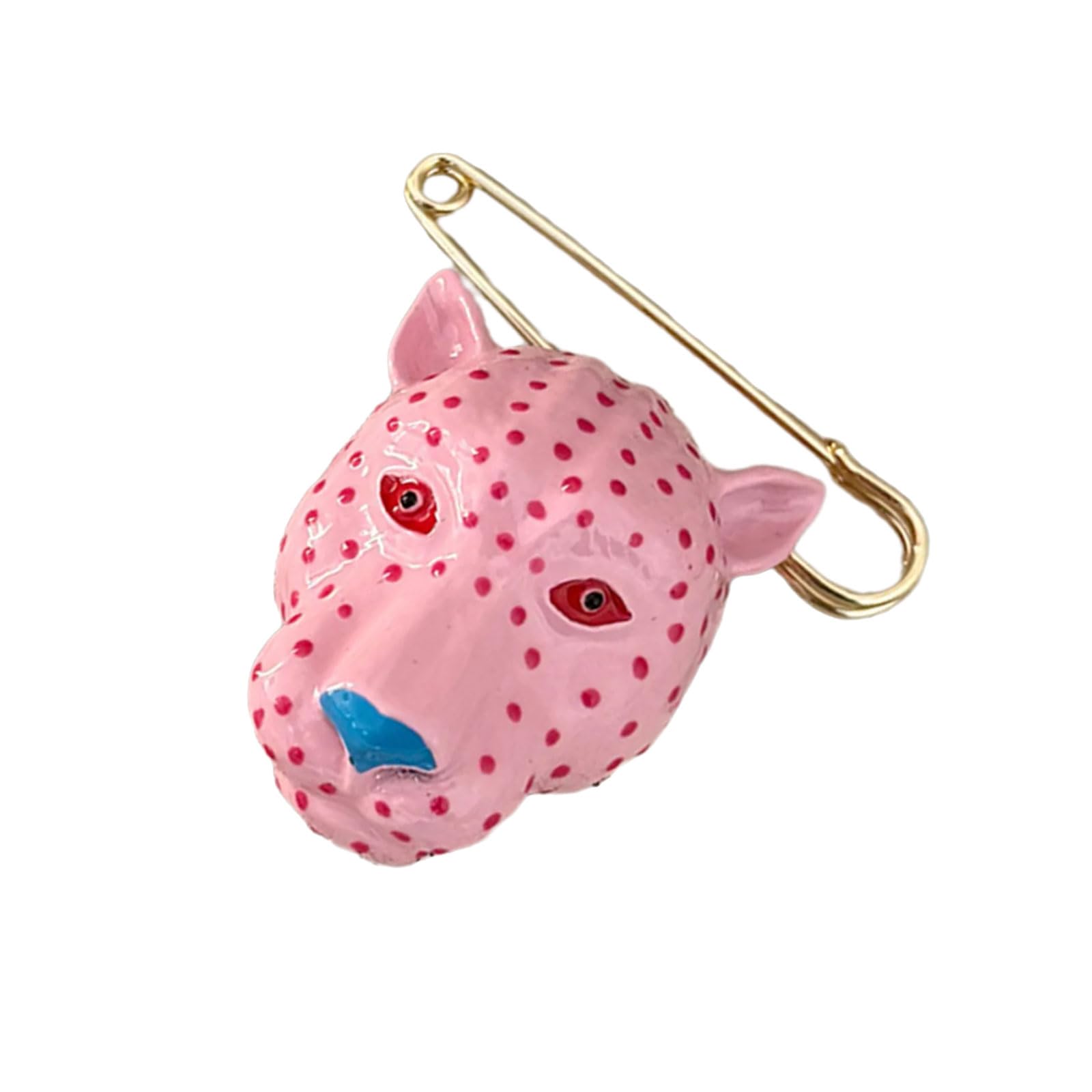 Maxtonser Artistic Enameled Leopard Brooch Oversized Alloy Eye Catching Accessories For Jackets Coats Bags Trendy Decoration