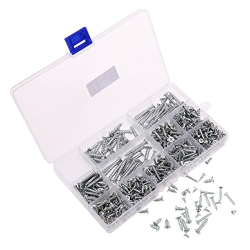 Preisvergleich Produktbild BESTOMZ Edelstahl Holzschrauben Spanplattenschrauben Senkkopf Flachkopf Schrauben Kit