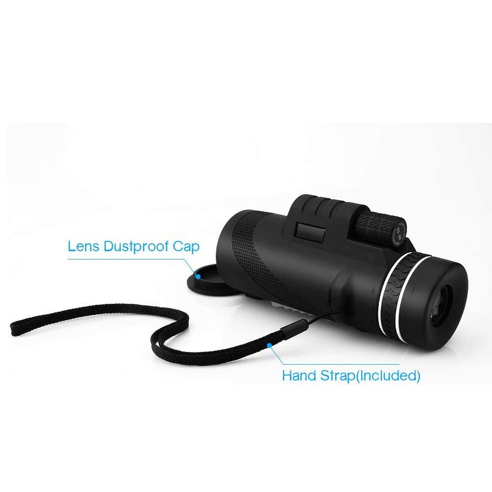 Binocolo Portatile ad Alta Potenza telescopio monoculare, 40X60 ad Alta Potenza ad Alta Definizione monoculare Adulti Impermeabile Birdwatching, Campeggio, Viaggi