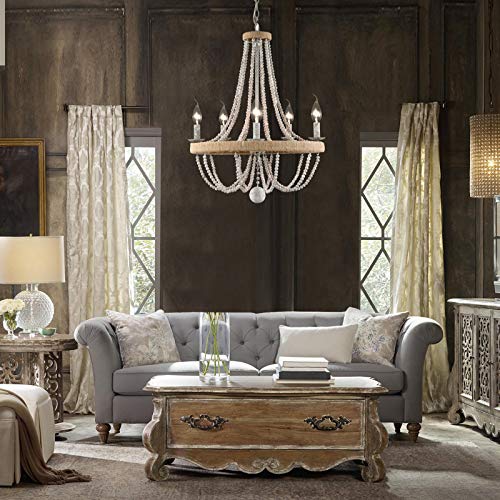 French-Country-Chandelier-for-Dinning-Room-Wooden-Bead-Tassel-Farmhouse-Chandelier-Hemp-Ropes-Wrap-on-Circle-Hanging-Pendant-LightRustic-5-Light-Rope-Chandelier20in-Diameter 515uqTkFF5L