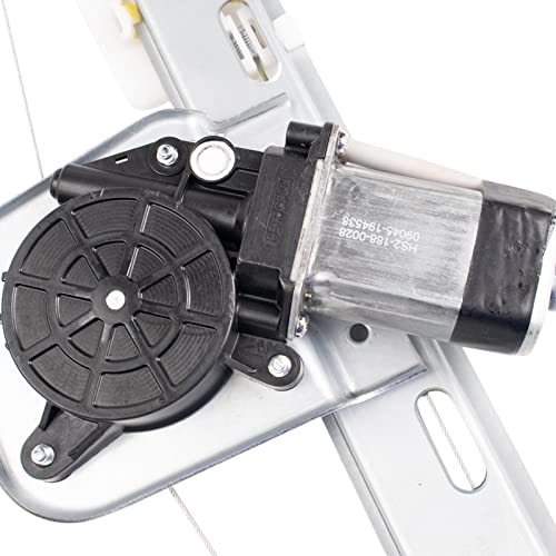 Image of TRQ Rear Right Power Window Regulator & Motor Assembly Passenger Side Compatible with 2008-2012 Chevrolet Malibu 2007-2009 Saturn Aura
