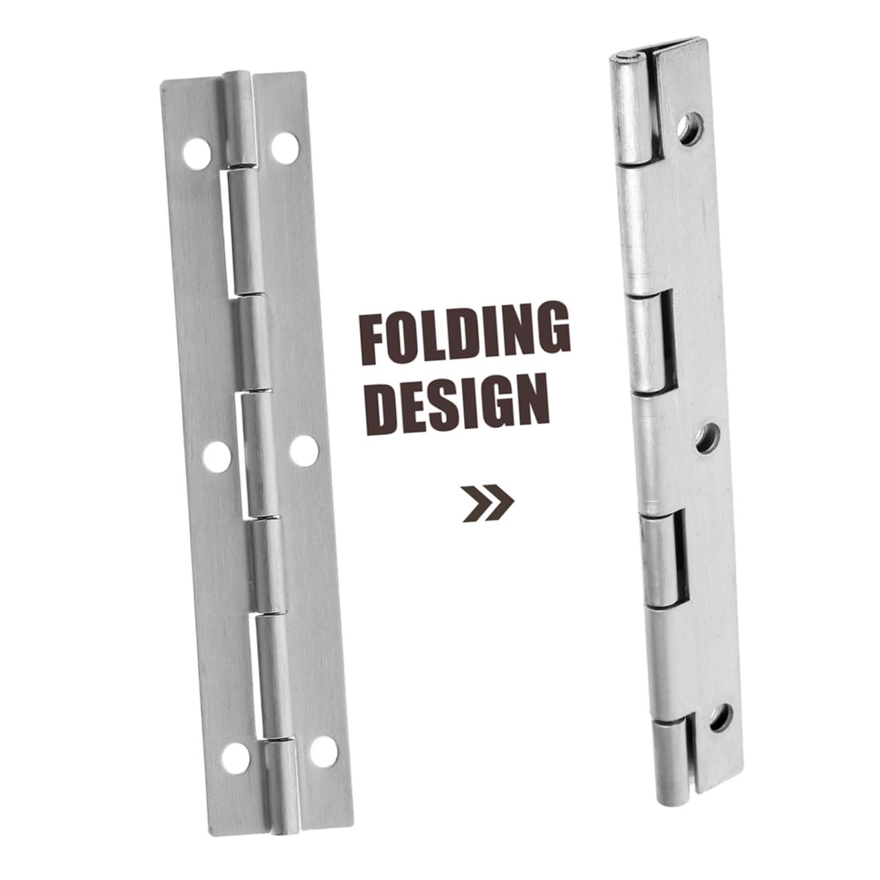 Bisagras De Piano De Acero Inoxidable 304 Extendidas 6 Pulgadas, Bisagra Metálica Para Puertas De Armarios y Cocina, 6 Unidades, Reemplazo Duradero Para Uso Doméstico y Profesional