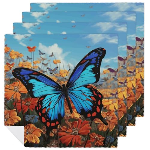 Servilletas de Tela Big Butterfly Pack de 6 Cuadradas miniatura 1